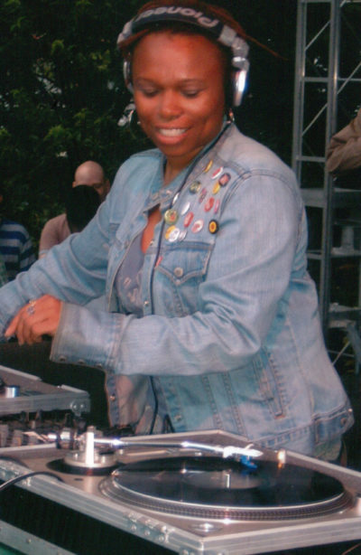 Darlene Jackson spinning at Chicago's Grant Park. (Courtesy Darlene Jackson)