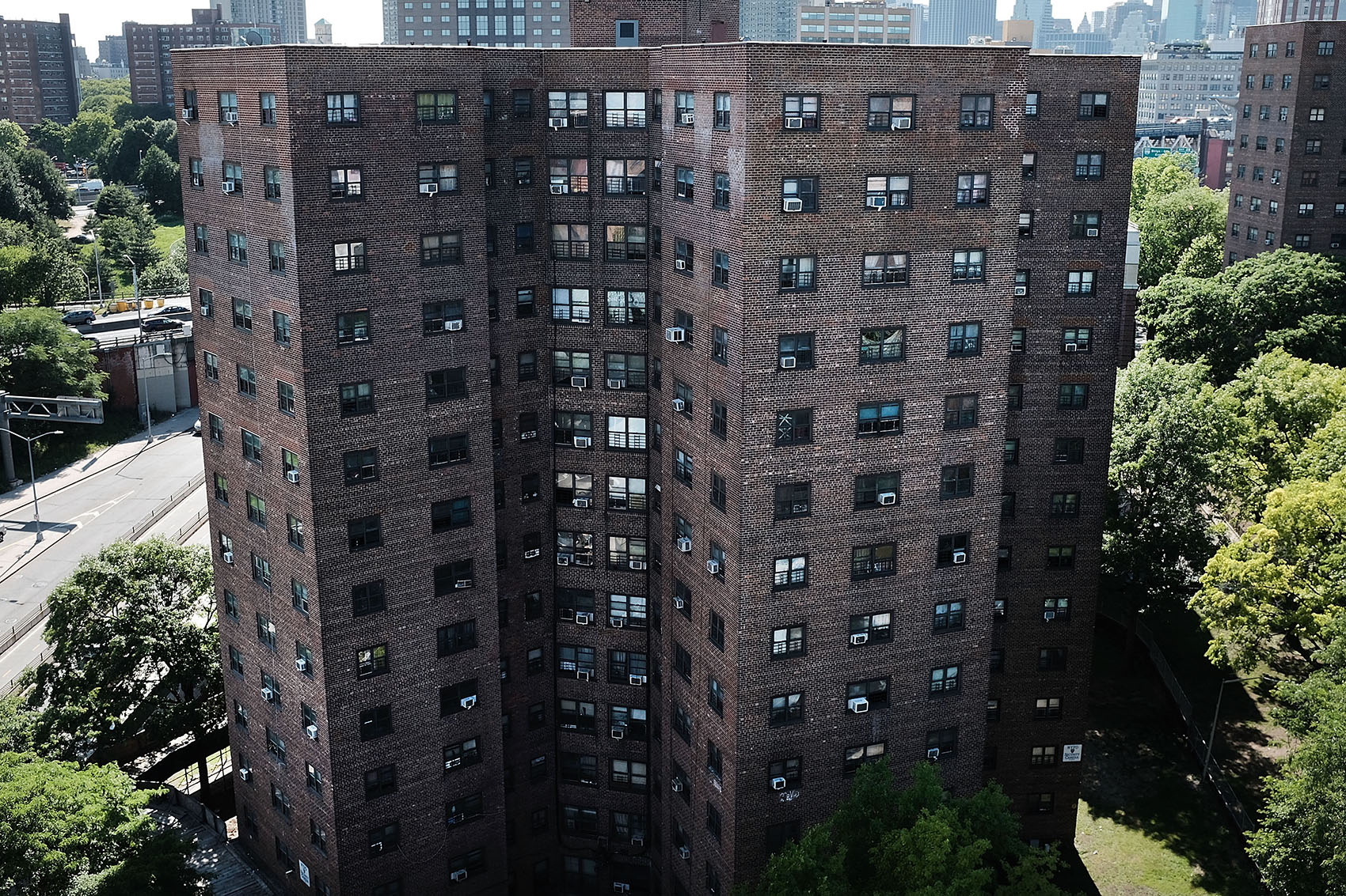 Public housing stands in Brooklyn on June 11, 2018 in New York City. (Spencer Platt/Getty Images)
