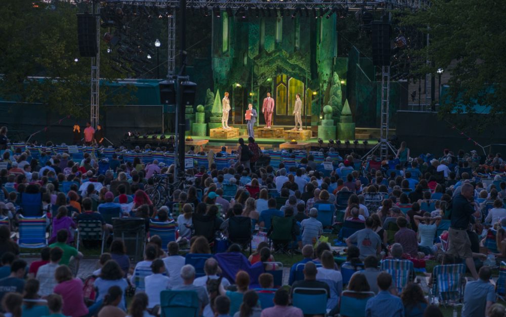 Commonwealth Shakespeare Company's production of "Love's Labour's Lost" on the Boston Common in 2016. (Courtesy Andrew Brilliant)