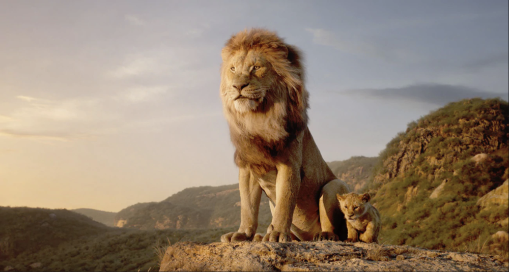 James Earl Jones voices Mufasa and JD McCrary voices Young Simba in the live-action remake of "The Lion King." (Courtesy Disney Enterprises, Inc.)