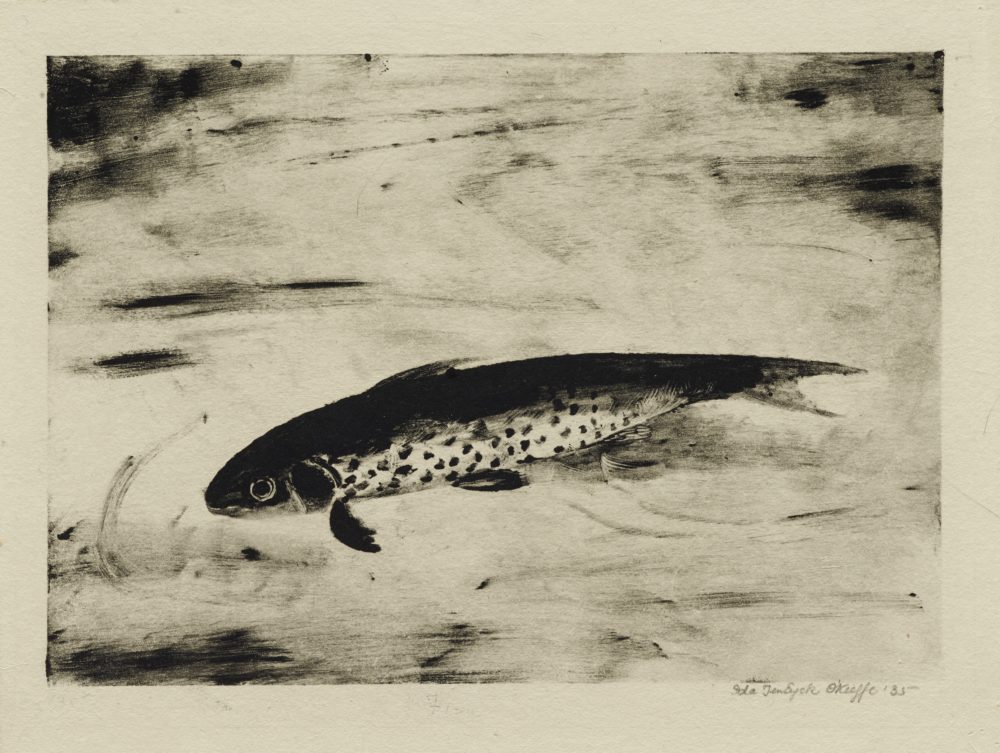 Ida Ten Eyck O'Keeffe's "The Fish," made in 1935. (Courtesy of the Collection of Allison Webster Kramer)