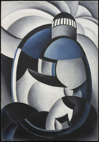 Ida Ten Eyck O'Keeffe's "Variation on a Lighthouse Theme II," painted with oil on canvas before 1932. (Courtesy Clark Art Institute)
