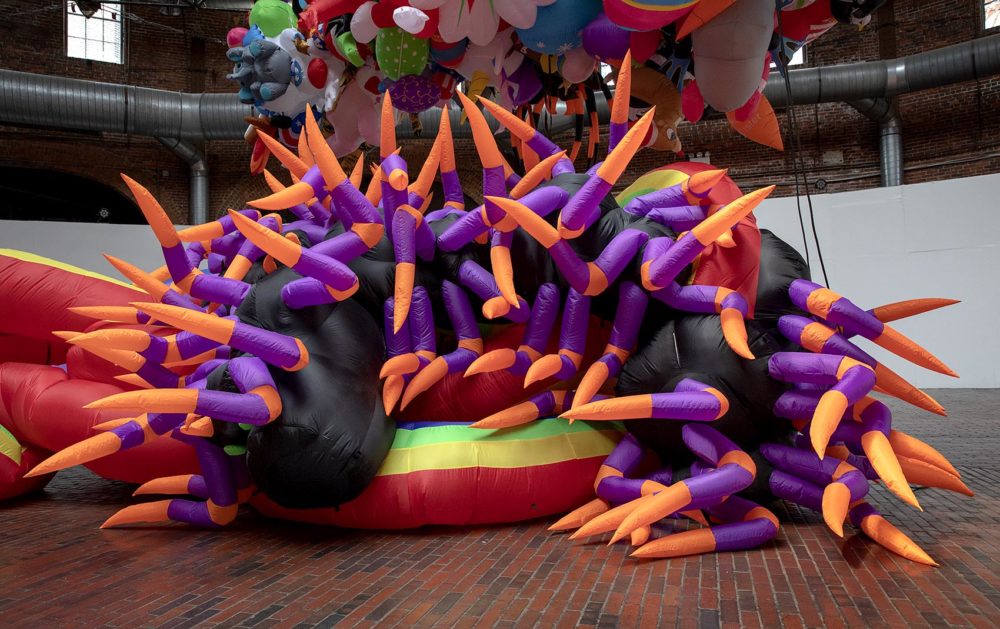 A section of artist Nick Cave's inflatable installation "Augment." (Robin Lubbock/WBUR)