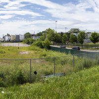 Many residents of East Boston oppose Eversource’s plan to build an electrical substation along Condor Street. (Jesse Costa/WBUR)