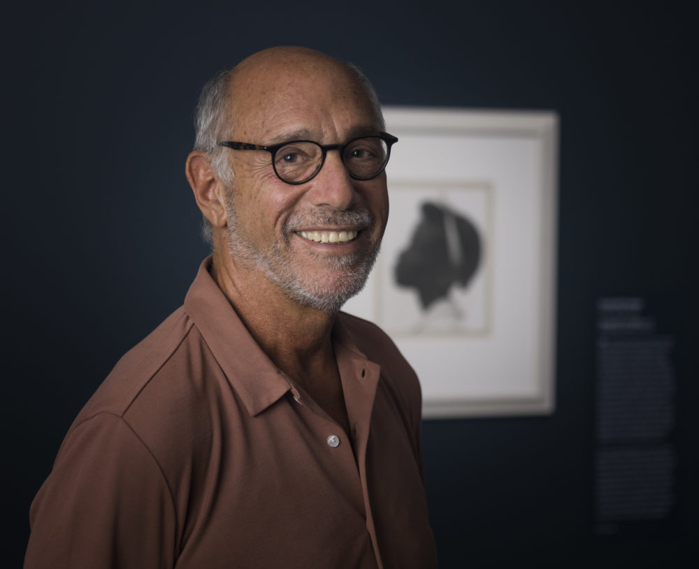 Howard Greenberg in the exhibition "Viewpoints: Photographs from the Howard Greenberg Collection" at the Museum of Fine Arts, Boston; Lois B. and Michael K. Torf Gallery. (Courtesy MFA Boston)