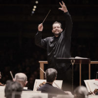 Andris Nelsons conducting the BSO. (Courtesy Marco Borggreve)