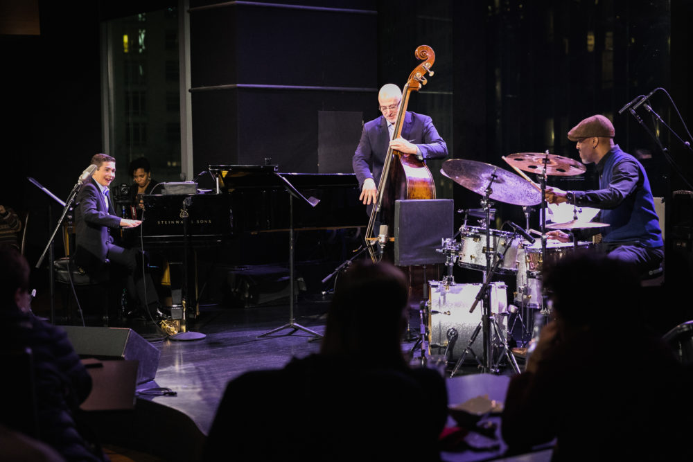 The Brandon Goldberg trio. (Photo by Daria Huxley)