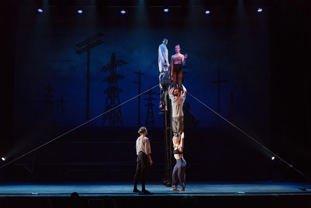 Members of The 7 Fingers performing in their show "Passengers." (Courtesy Alexandre Galliez)