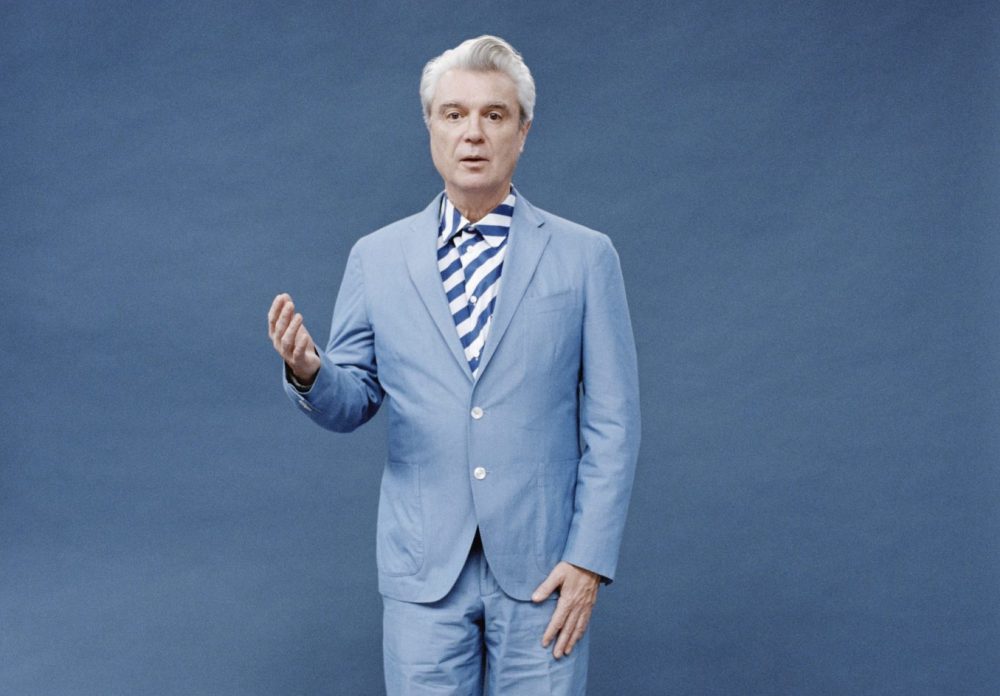 David Byrne during the "American Utopia" tour. (Courtesy Jody Rogac)