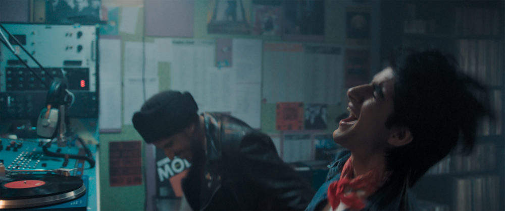Aaron Phagura as Roops and Viveik Kalra as Javed in "Blinded by the Light." (Courtesy Warner Bros. Pictures)