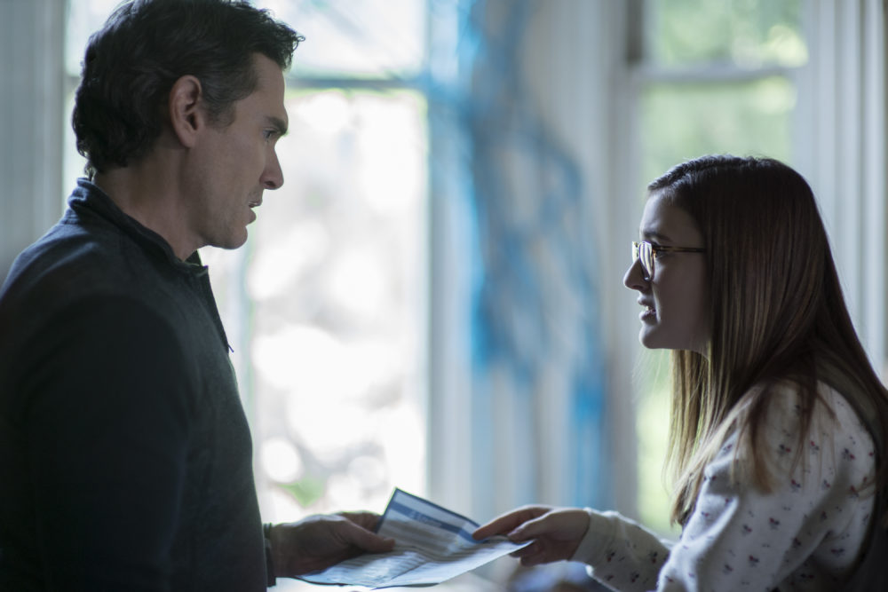 Billy Crudup as Elgie Branch and Emma Nelson as Bee Branch in Richard Linklater’s "Where'd You Go, Bernadette." (Wilson Webb/Annapurna Pictures)