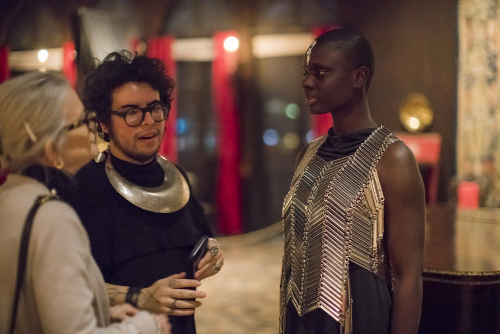 Christian Restrepo and model Akou Diabakhate. (Courtesy Matt Teuten)