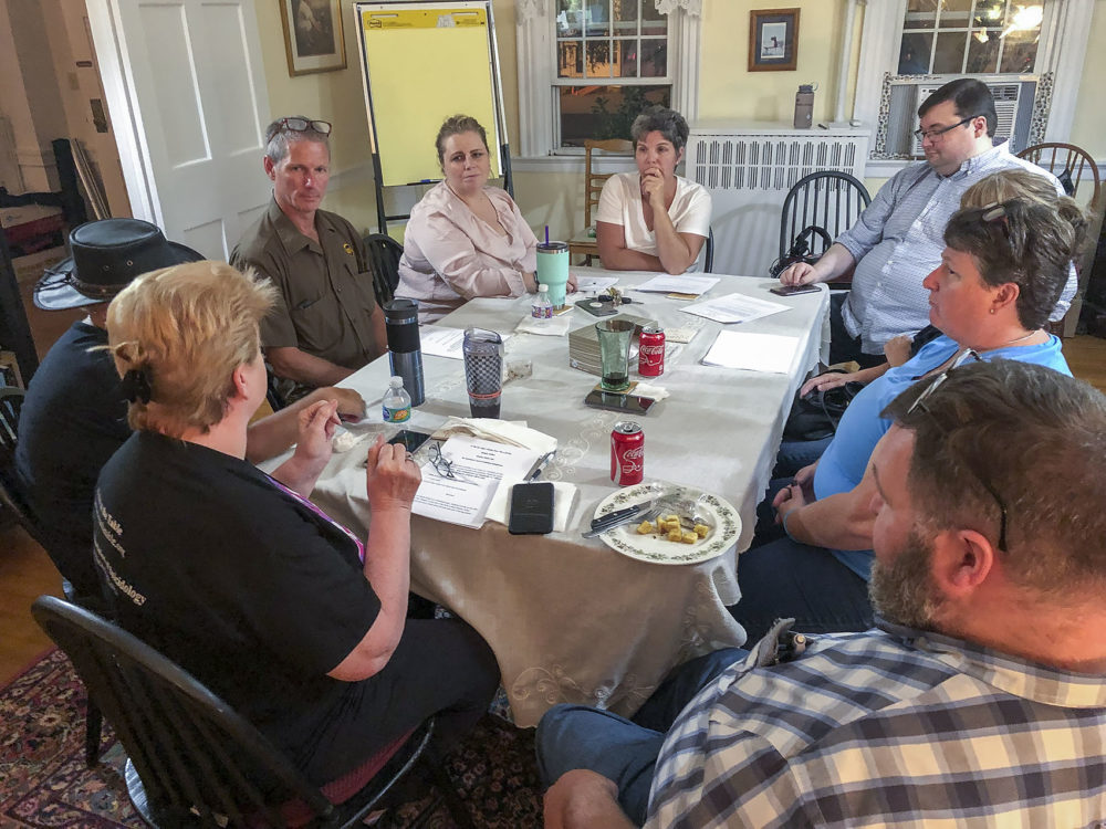 Organizers call the support group for suicide loss survivors, attempt survivors and impacted family members, “Blended Hearts.” (Lynn Jolicoeur/WBUR)