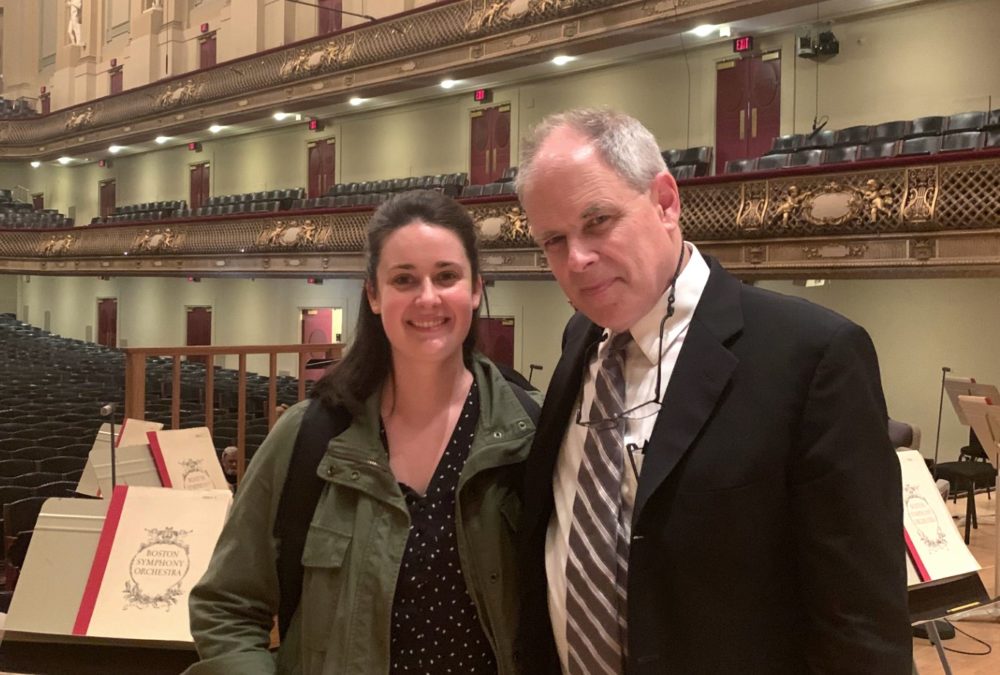 Mary and John Ferrillo at Symphony Hall. (Courtesy BSO)