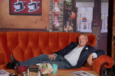 Kevin Bright celebrates the 25th anniversary of "Friends" at Emerson College. (Courtesy Derek Palmer/Emerson College)
