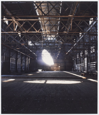 Gordon Matta-Clark, "Day's End (Pier 52)," 1975. (Courtesy of the estate of Gordon Matta-Clark and David Zwirner)