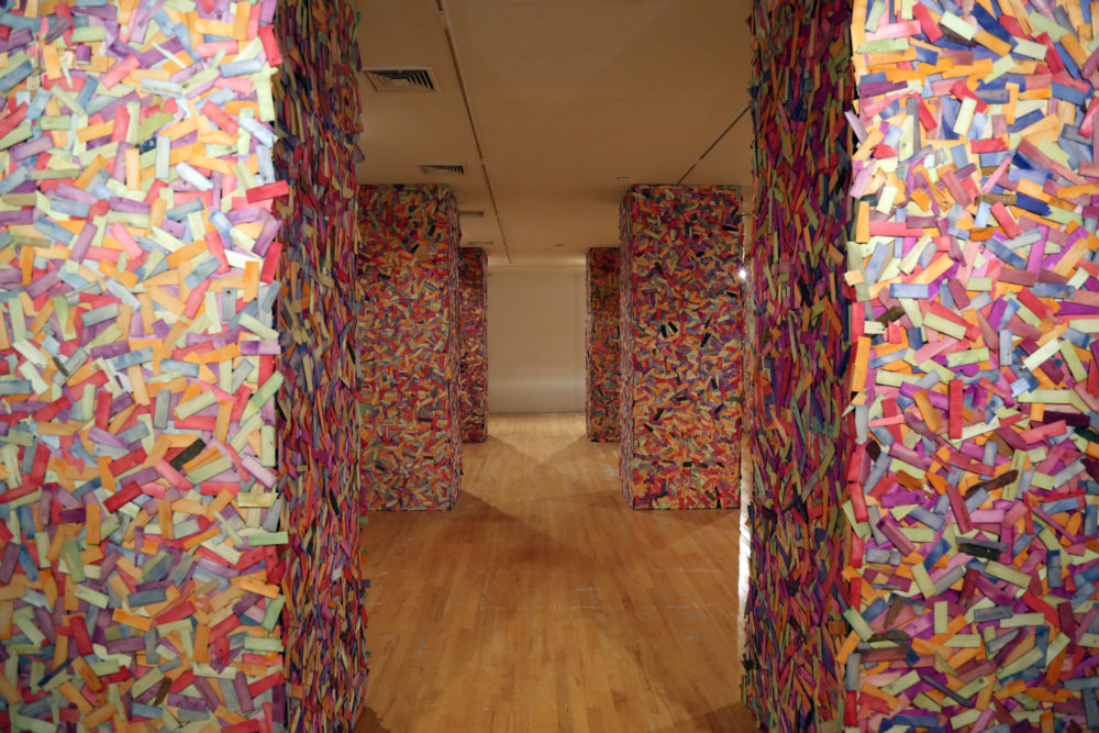 Faheem Majeed, "Boarded and Backbone," 2019. (Courtesy of the Artist and Tufts University Art Galleries)