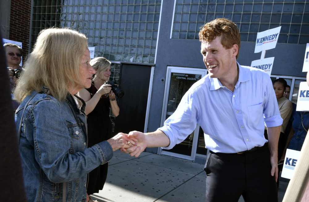 U.S. Rep. Joe Kennedy III, announces his candidacy for the Senate in Boston. (Josh Reynolds/AP)
