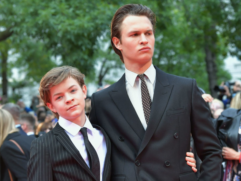 TORONTO, ONTARIO - SEPTEMBER 08: (L-R) Oakes Fegley and Ansel Elgort attend "The Goldfinch" premiere during the 2019 Toronto International Film Festival at Roy Thomson Hall on September 08, 2019 in Toronto, Canada. (Photo by Amy Sussman/Getty Images)
