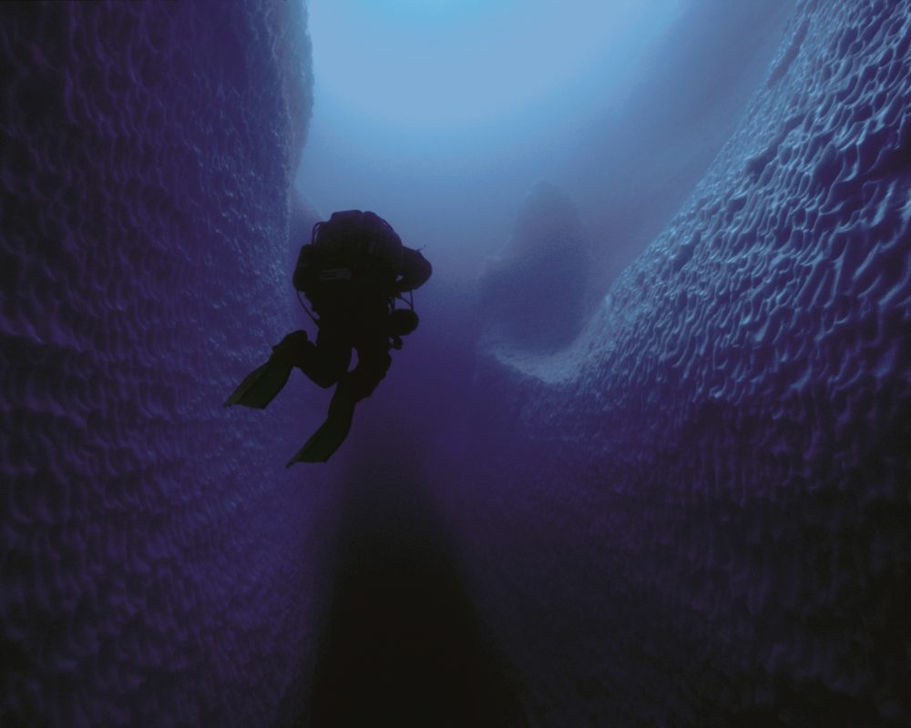 Before she made the first-ever Antarctic cave dive, Jill Heinerth faced a bit of a scare. (Courtesy Jill Heinerth)
