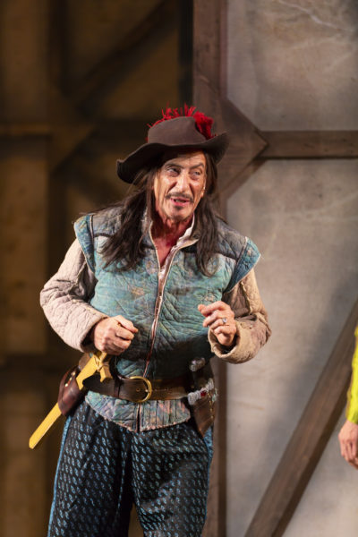 Will LeBow's Player in "Rosencrantz & Guildenstern are Dead" at the Huntington Theatre Company. (Courtesy T Charles Erickson)