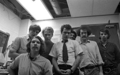 WBCN staff. (Courtesy David Bieber)