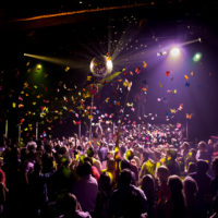 The end of "The Donkey Show" performance at OBERON. (Courtesy Marcs Stern/A.R.T.)