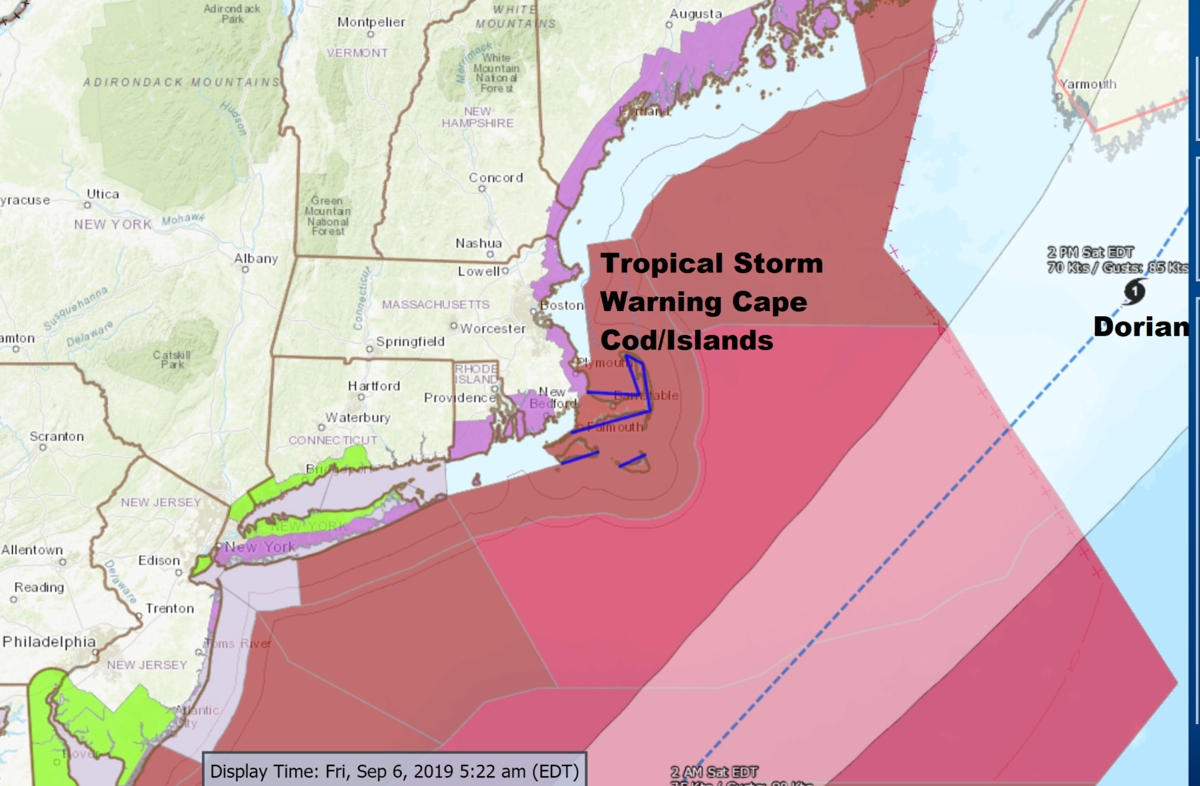 Weekend Weather Hurricane Dorian Makes Its Closest Pass Tonight WBUR