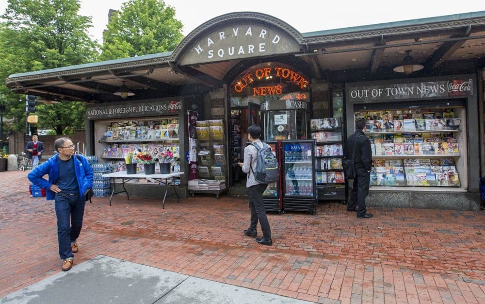 Out of Town News was in the heart of Harvard Square. (Jesse Costa/WBUR)