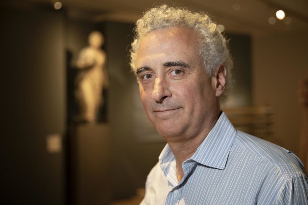 Dan Finamore, curator of maritime art and history at the PEM. (Robin Lubbock/WBUR)