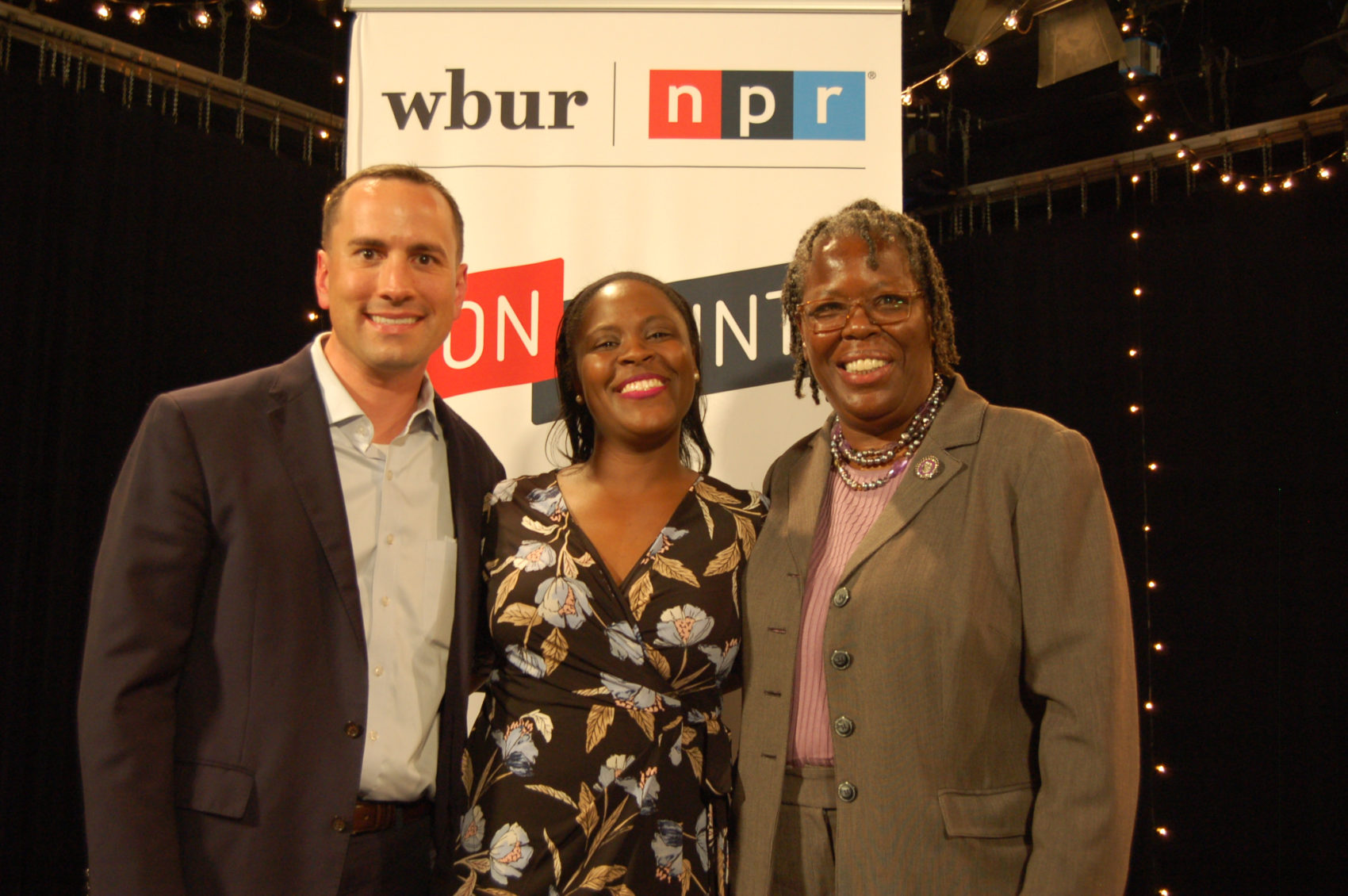 Left to right: Matt Moore, Rev. Tiffany Knowlin Boykin and Rep. Gilda Cobb-Hunter. (Gaines Halford/SCETV)