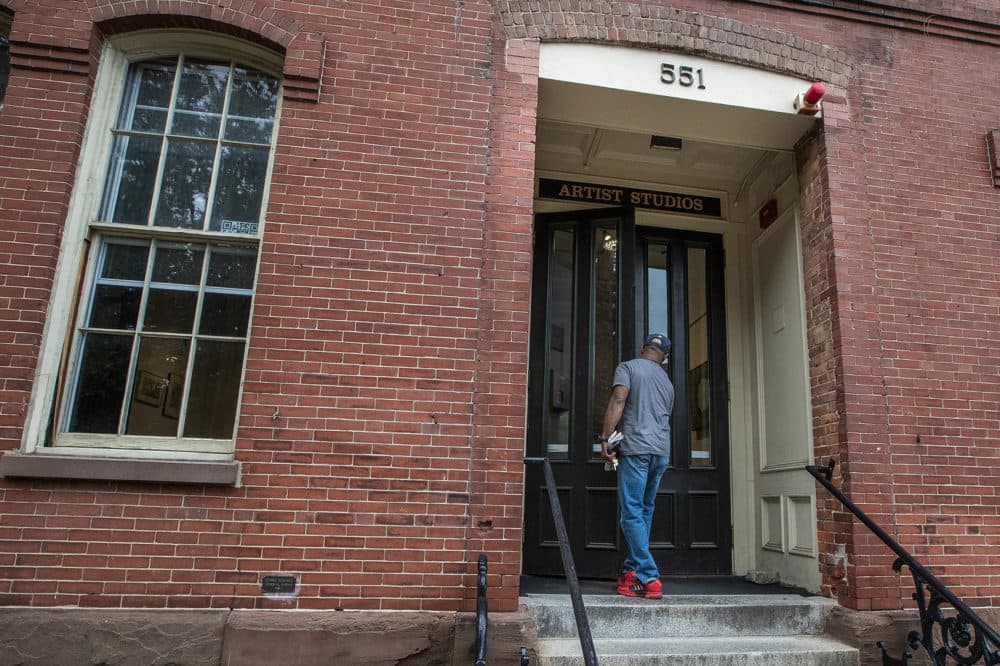The BCA's Artist Studios Building at 551 Tremont Street in Boston. (Jesse Costa/WBUR)