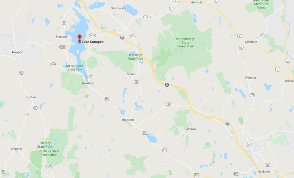 Taking Route 103 to Route 114 and ending your trip at Lake Sunapee makes for an excellent cruise through fall colors. (Screenshot via Google Maps)