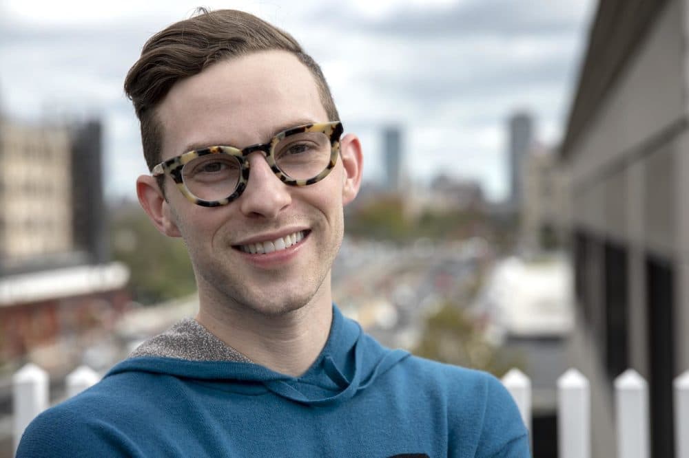 Figure skater Adam Rippon. (Robin Lubbock/WBUR)
