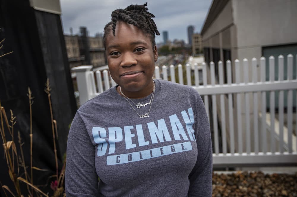 Meggie Noel reflects on her efforts as a member of the #BlackAtBLS movement. (Jesse Costa/WBUR)