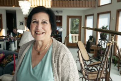 Donna Duvall heads the Democratic party in rural Jackson County, part of Finkenauer’s district. (Chris Bentley/Here & Now)