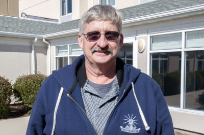 Tom Townsend says like many working-class Democrats in the area, he “held his nose” and voted for Hillary Clinton in 2016. (Chris Bentley/Here & Now)