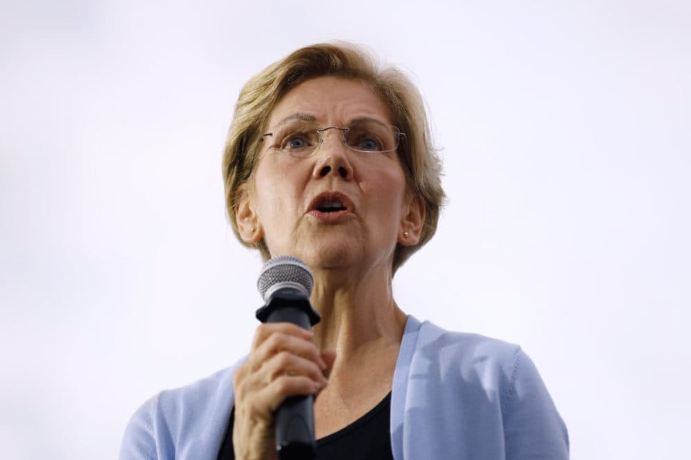 Democratic presidential candidate Sen. Elizabeth Warren speaks at a town hall meeting Sept. 19 in Iowa City, Iowa. (Charlie Neibergall/AP)