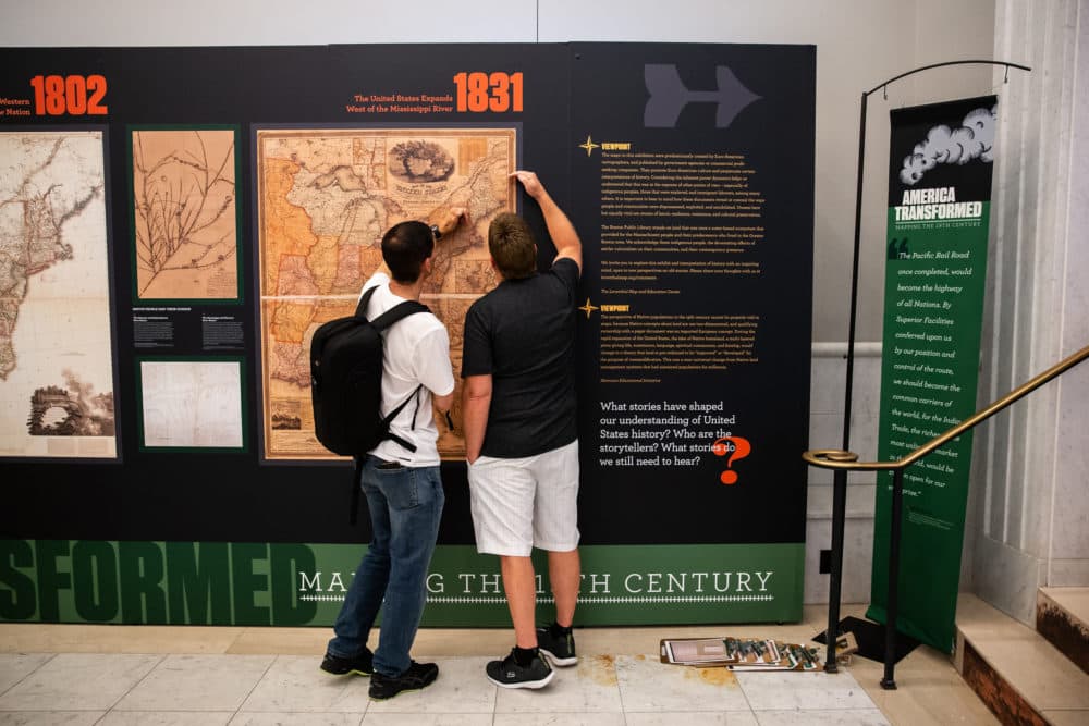 Visitors inside the exhibit. (Courtesy Aram Boghosian)