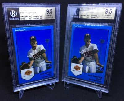 The infamous 1989 Keith Comstock baseball card. (Courtesy blowoutbuzz.com)
