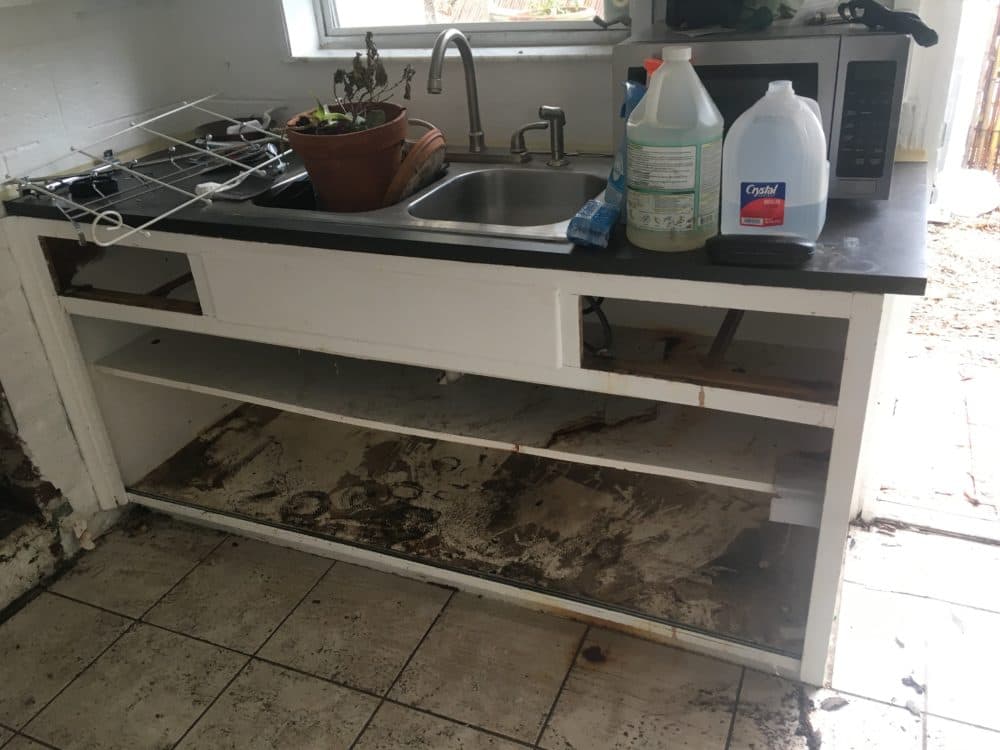 What's left of her kitchen sink (Courtesy of Rittel)