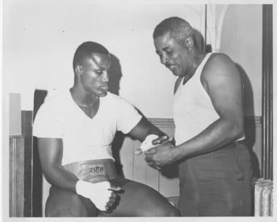 Joe Frazier and manager Yank Durham. (Courtesy Harper Collins)