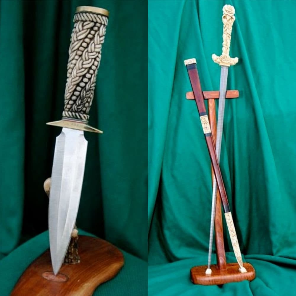 William Lloyd takes steel, ivory and gemstones, and creates art. He travels the country with his wife and a cadre of apprentices, following the meandering path of Renaissance fairs. (Courtesy William Lloyd)