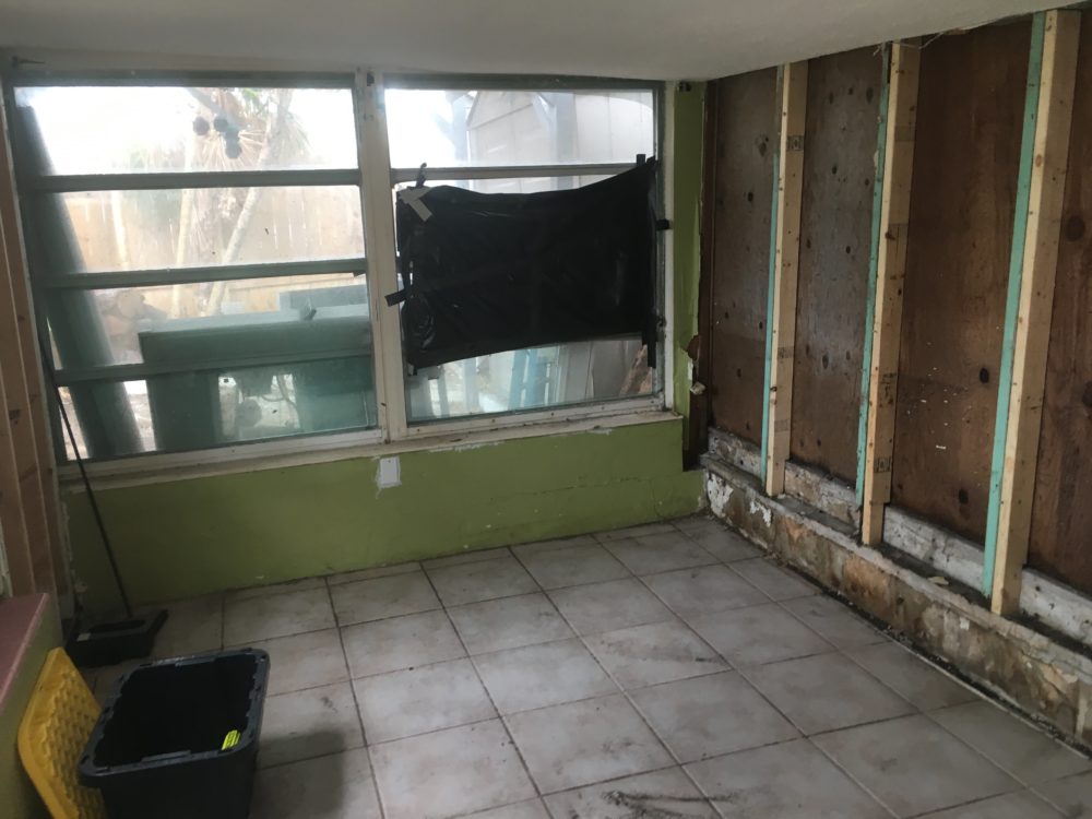 Rittel had to gut her entire bedroom after Hurricane Irma. (Courtesy of Rittel)