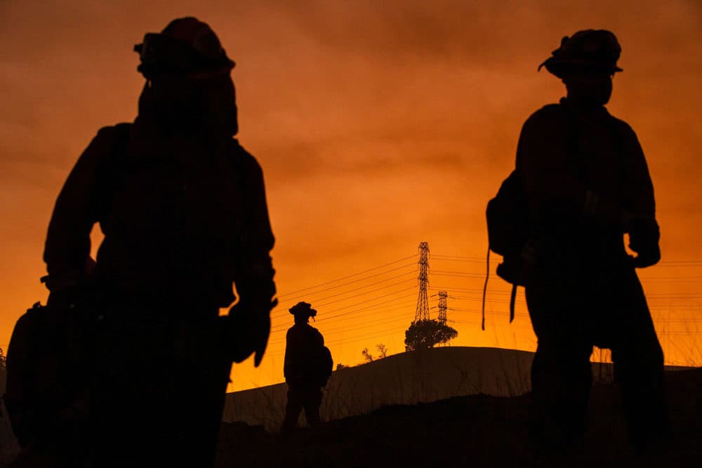 U.S. officials on Oct. 26 ordered about 50,000 people to evacuate parts of the San Francisco Bay area in California as hot dry winds are forecast to fan raging wildfires. (Philip Pacheco/AFP/Getty Images)