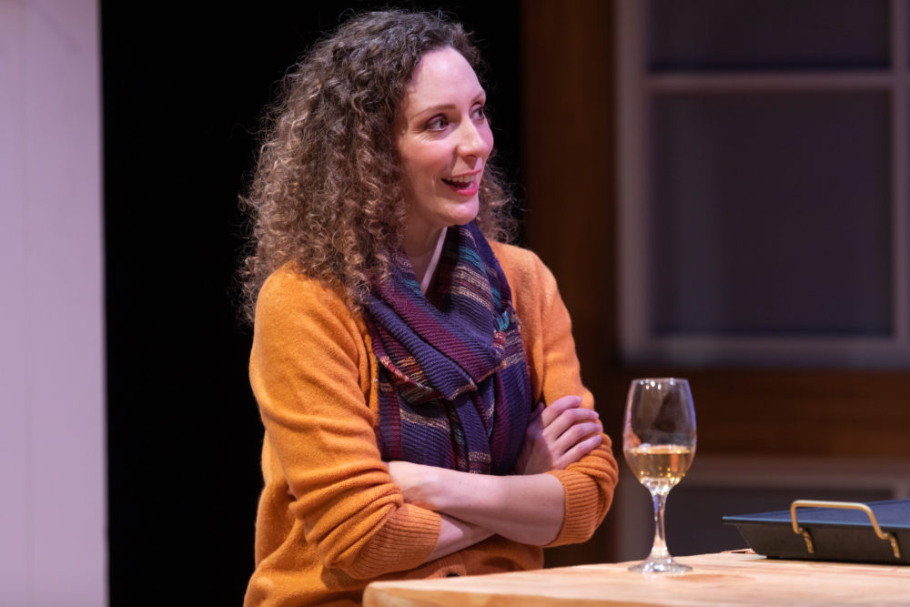 Marianna Bassham in SpeakEasy Stage's Production of "Admissions." (Courtesy Maggie Hall Photography)
