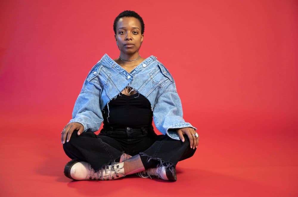 Singer, songwriter and poet, Jamila Woods. (Robin Lubbock/WBUR)