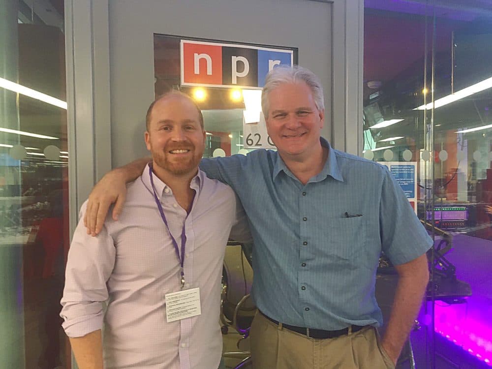 NPR London correspondent Frank Langfitt and Here & Now's Jeremy Hobson.