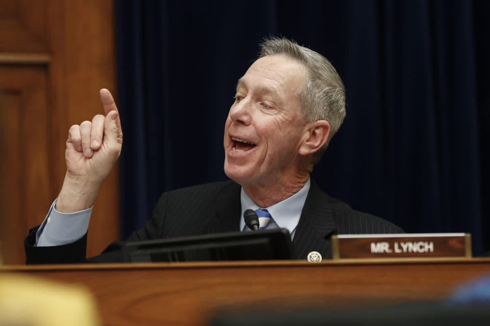 Rep. Stephen F. Lynch, D-Mass., gestures while speaking during testimony by Michael Cohen, President Trump's former personal lawyer, before the House Oversight and Reform Committee on Capitol Hill on Feb. 27, 2019. (Pablo Martinez Monsivais/AP)