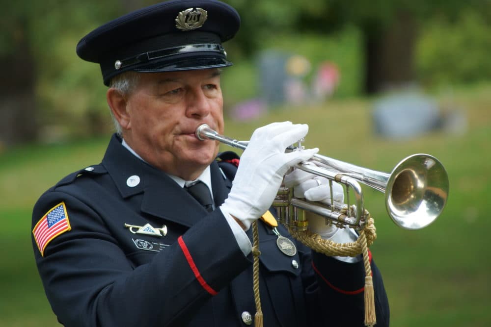 Gary Marquardt plays Taps. (Courtesy John Marquardt)